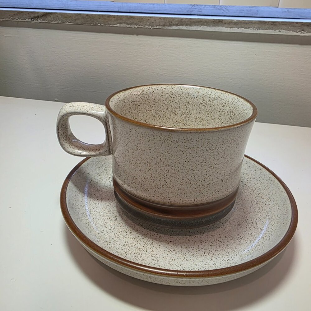 Vintage Denby "Potters Wheel" - Cup and Saucer